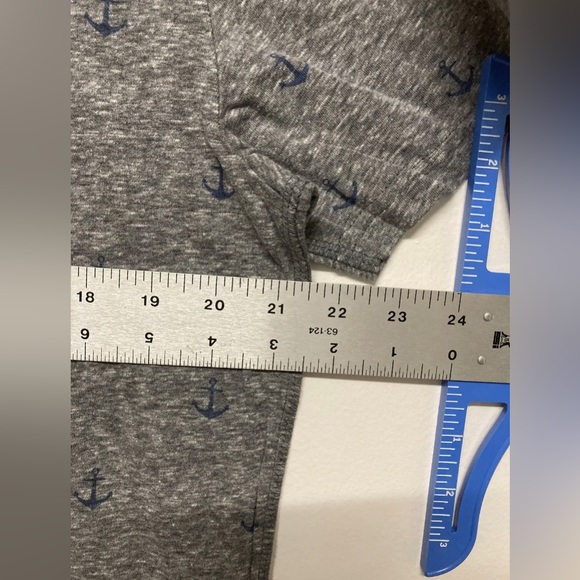 Flag & Anthem Mens T-Shirt Large Grey Anchor Tee Adult Short Sleeve Blank NWT - Picture 8 of 9